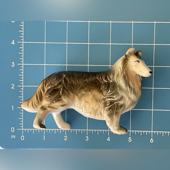 Vintage Ceramic Collie Dog Figurine - Picture 10 of 11